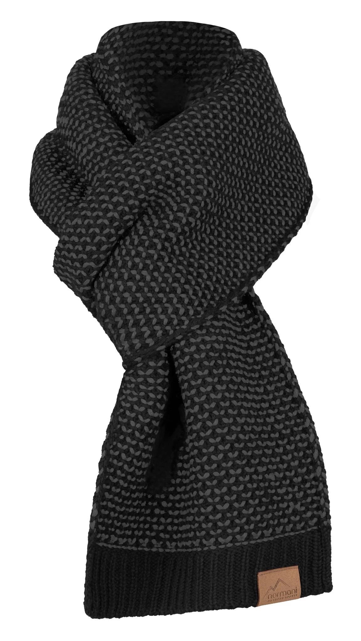 Strickschal „Edet“ Schwarz/Anthrazit 3 Strickschal „Edet“ Schwarz/Anthrazit