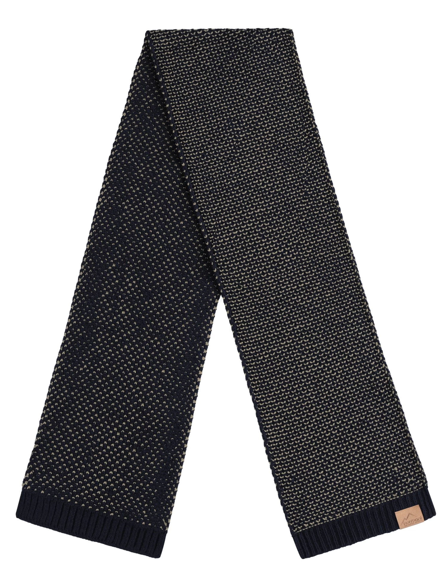 Strickschal „Edet“ Navy/Beige 4 Strickschal „Edet“ Navy/Beige – Bild 2