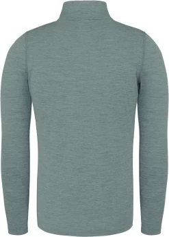 Herren Merino Langarm Mit 1/4 Zipper „Canberra“ Blau -Normani 176882