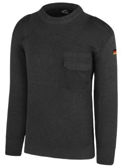 Herren BW-Pullover Mit Schurwolle „Barntrup“ Anthrazit