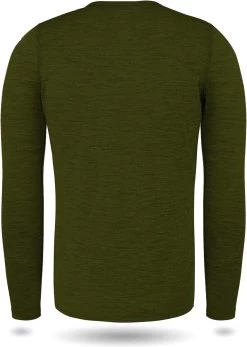 Herren Merino Langarm „Melbourne“ Grün -Normani 176902