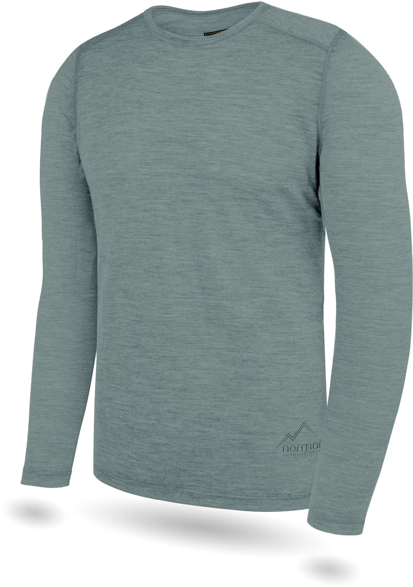 Herren Merino Langarm „Melbourne“ Blau 4 Herren Merino Langarm „Melbourne“ Blau – Bild 2