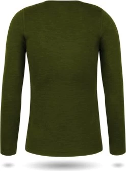 Damen Merino Langarm-Shirt „Mandurah“ Grün -Normani 177120