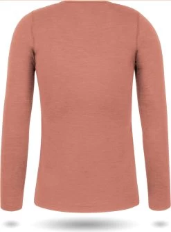 Damen Merino Langarm-Shirt „Mandurah“ Rosa -Normani 177125
