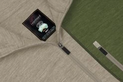 Herren Merino Langarm Mit 1/4 Zipper „Mildura“ Khaki -Normani 177668