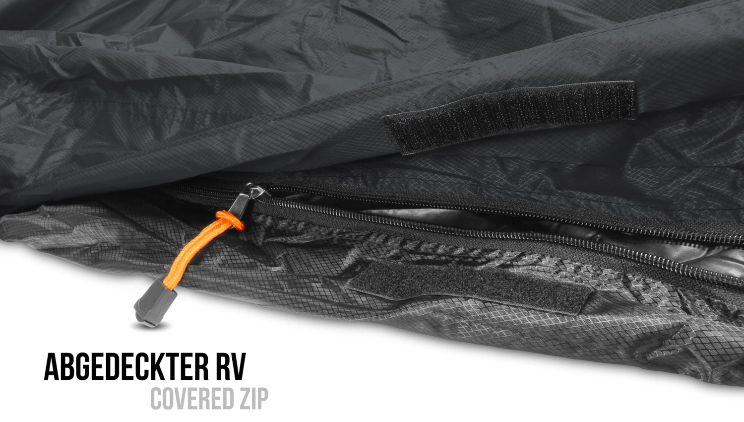 Schlafsack-Regenüberzug „SleeBag“ (RV Links) Anthrazit 7 Schlafsack-Regenüberzug „SleeBag“ (RV Links) Anthrazit – Bild 5