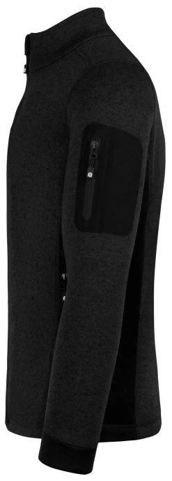Herren Strick-Fleecejacke „Wapusk“ Schwarz -Normani 177909