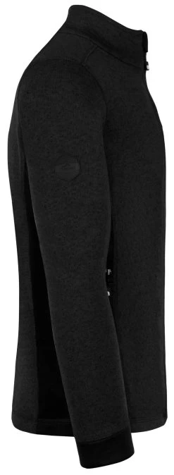 Herren Strick-Fleecejacke „Wapusk“ Schwarz -Normani 177910