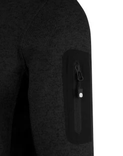 Herren Strick-Fleecejacke „Wapusk“ Schwarz -Normani 177912