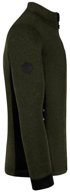 Herren Strick-Fleecejacke „Wapusk“ Oliv -Normani 177922
