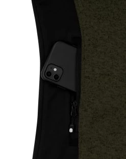 Herren Strick-Fleecejacke „Wapusk“ Oliv -Normani 177923