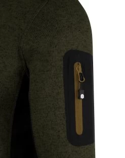 Herren Strick-Fleecejacke „Wapusk“ Oliv -Normani 177924