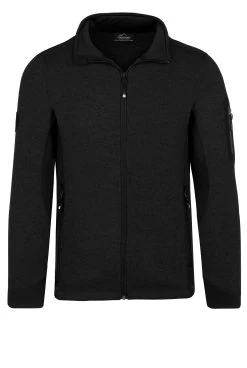Herren Strick-Fleecejacke „Wapusk“ Schwarz -Normani 177933