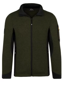Herren Strick-Fleecejacke „Wapusk“ Oliv -Normani 177936