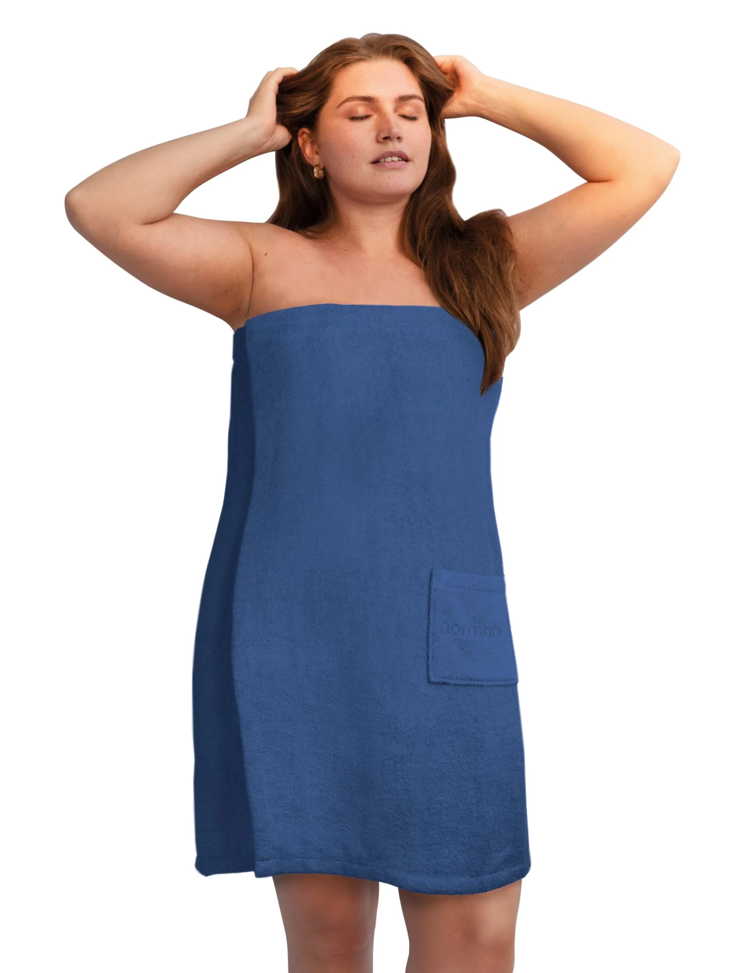 Saunakilt Für Damen Extra Groß Marine 7 Saunakilt Für Damen Extra Groß Marine – Bild 5