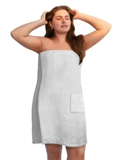 Saunakilt Für Damen Extra Groß Weiß -Normani 178164