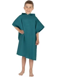 Kinder Badeponcho Aus Mikrofaser „Manati“ Petrol