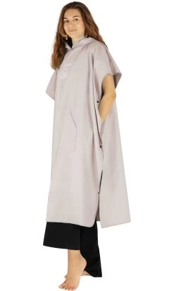 Weicher Mikrofaser Badeponcho „Nosara“ Rosa -Normani 178314