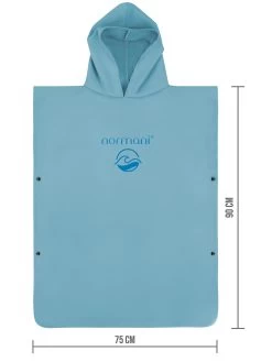 Mikrofaser Badeponcho Für Erwachsene „Camuy“ Blau -Normani 178349