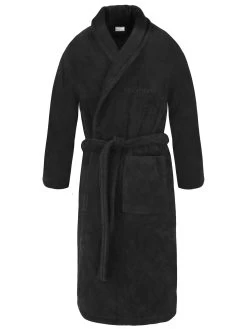 Unisex Baumwoll-Bademantel „Flee“ 450 G/m² Schwarz