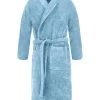 Unisex Baumwoll-Bademantel „Flee“ 450 G/m² Hellblau -Normani 179146