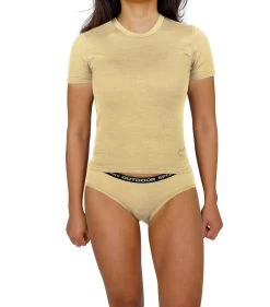 Damen Merino Slip „Albury“ Wollweiß -Normani 179507