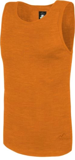 Herren Merino Unterhemd „Alice Springs“ Orange -Normani 179584