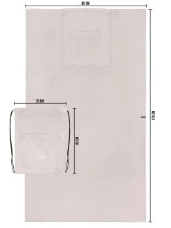 Badehandtuch Mit Rucksackfunktion Pink -Normani 179672