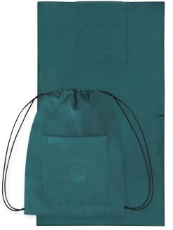 Badehandtuch Mit Rucksackfunktion Petrol