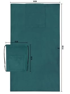 Badehandtuch Mit Rucksackfunktion Petrol -Normani 179684