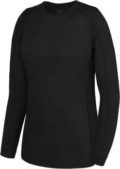 Damen Merino Langarm-Shirt „Goulburn“ Schwarz -Normani 180080