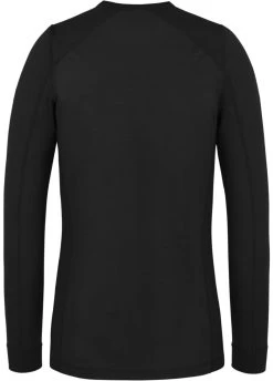 Damen Merino Langarm-Shirt „Goulburn“ Schwarz -Normani 180081
