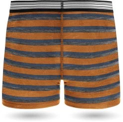 Herren Merino Boxershorts „Adelaide“ Orange/Blau/Grau -Normani 180257