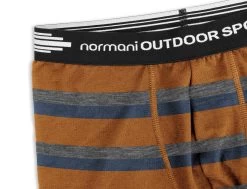 Herren Merino Boxershorts „Adelaide“ Orange/Blau/Grau -Normani 180258