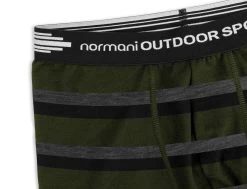 Herren Merino Boxershorts „Adelaide“ Grün/Schwarz/Grau -Normani 180262