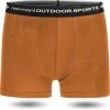 Herren Merino Boxershorts „Adelaide“ Orange -Normani 180263