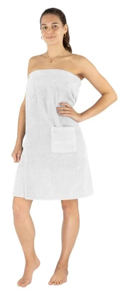 Damen-Saunakilt „Mardin“ Aus Bio-Baumwolle Weiß 14 Damen-Saunakilt „Mardin“ Aus Bio-Baumwolle Weiß -Normani 180594