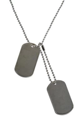 US Hundemarken / Dog Tags Silber