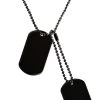 US Hundemarken / Dog Tags Schwarz
