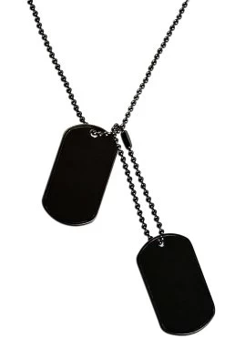 US Hundemarken / Dog Tags Schwarz